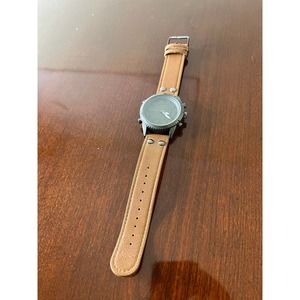 Cool Watch with Brown Strap